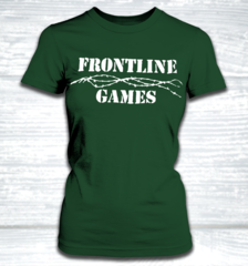 Frontline Games T-Shirt - v2 - Green - Womens